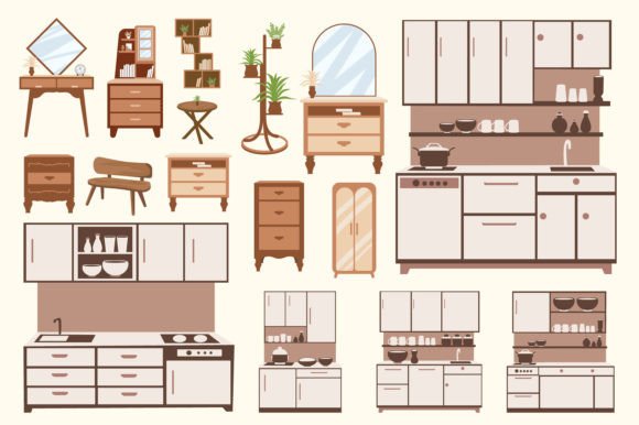 Download Home Decor Boho Style Vector Set - Vector Collection