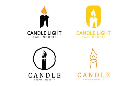 Download Vector Candle Light Logo Icon - Vector Collection