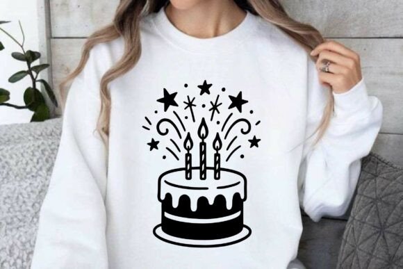Download Minimalist Birthday Cake Sparkle Vector - Vector Collection