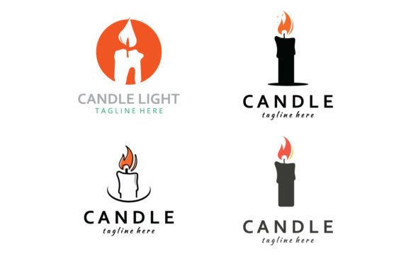 Download Vector Candle Light Logo Icon - Vector Collection