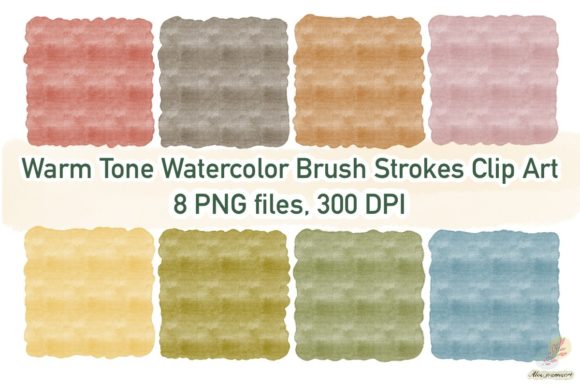 Download Warm Tone Watercolor Brush Strokes Set - Brush Collection