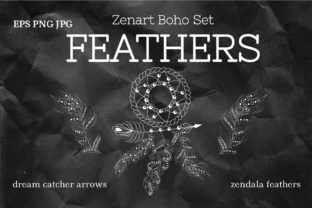 Download Zenart Boho Feathers Vector Set - Vector Collection