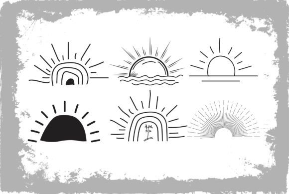 Download Sunset Hand Drawn Illustrations Vector - Vector Collection