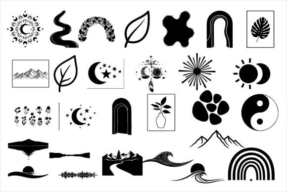 Download Aesthetic Printable Wall Silhouettes - Printable wall Collection