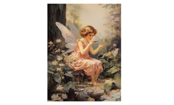 Download Baby Fairy, Forest Art Print Poster - Premium Resources