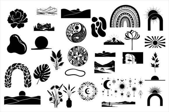 Download Aesthetic Printable Wall Silhouettes - Premium Resources